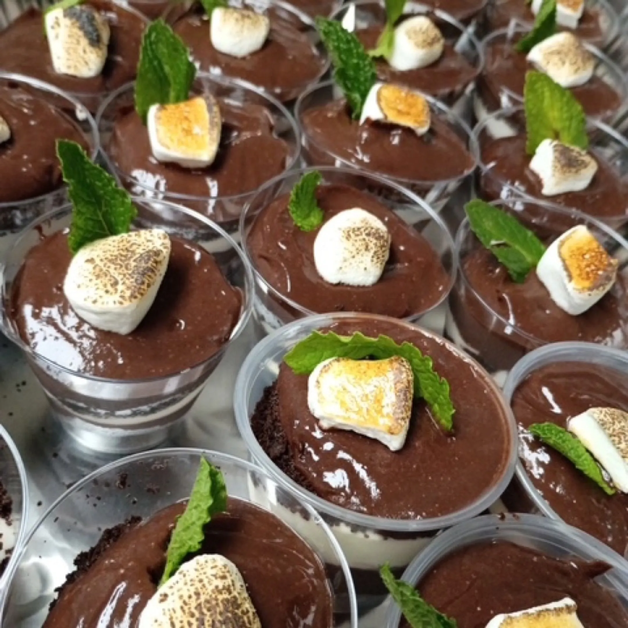 Catered buffet with entrées and sides