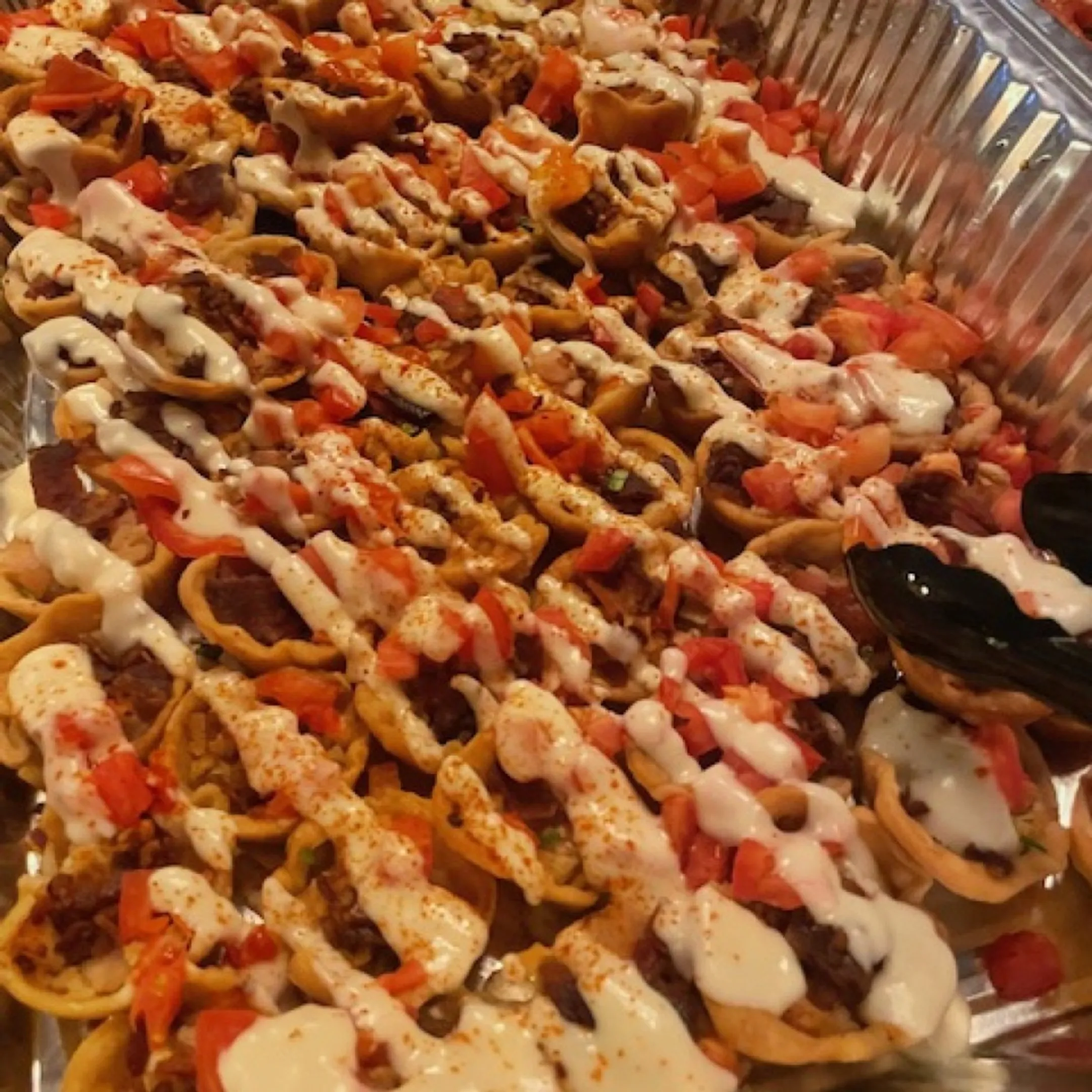 Catered graduation party spread