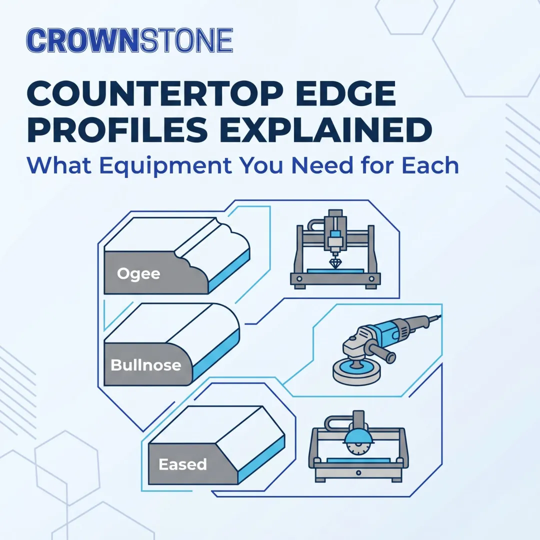 Countertop Edge Profiles Explained: What Equipment You Need for Each