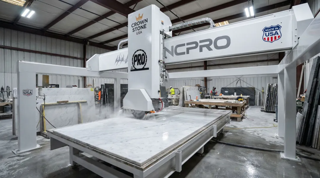 Crown Stone USA Avalanche Pro Bridge Saw manufactured in Clearwater Florida facility