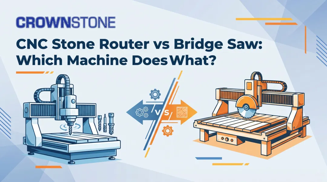 CNC Stone Router vs Bridge Saw: Which Machine Does What?