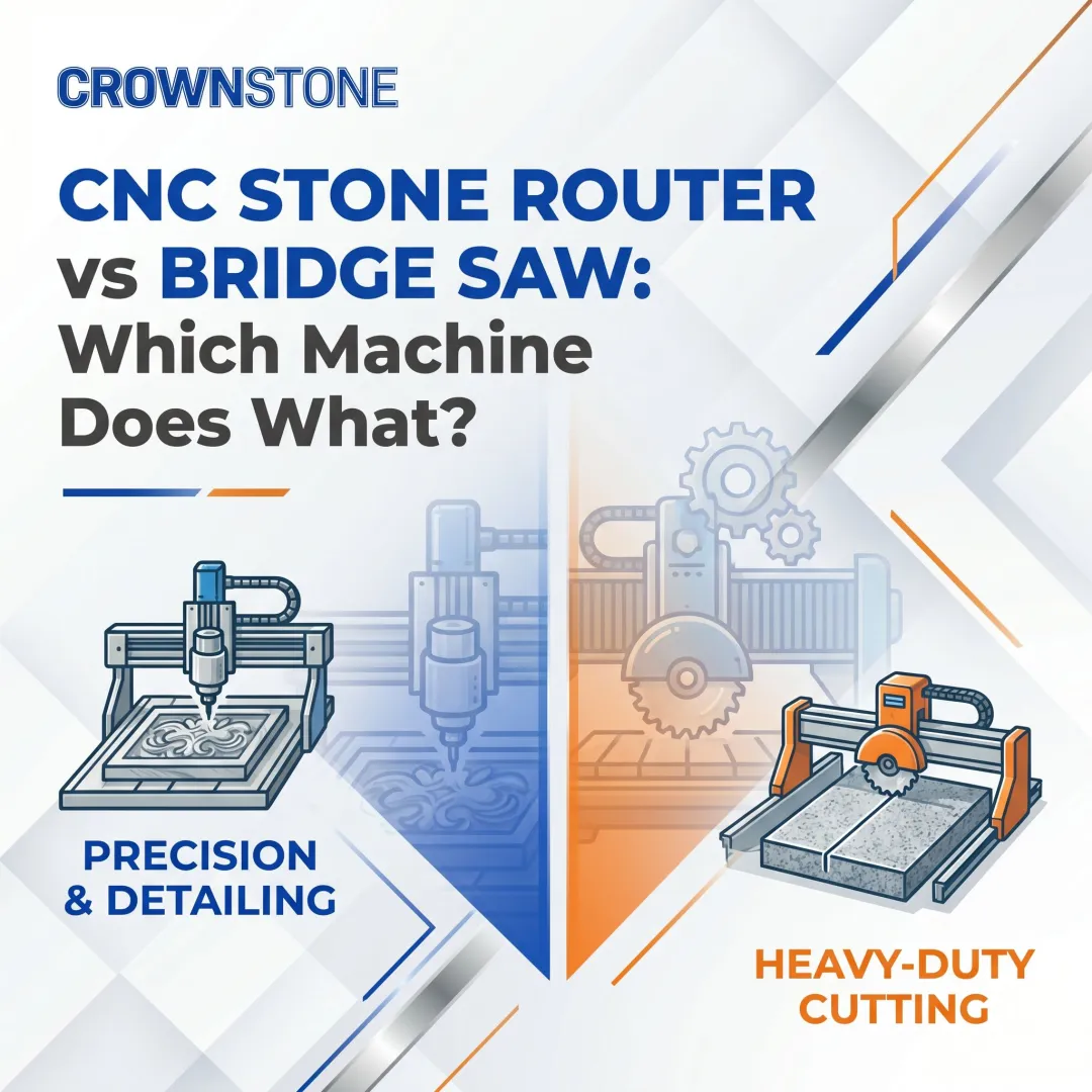 CNC Stone Router vs Bridge Saw: Which Machine Does What?
