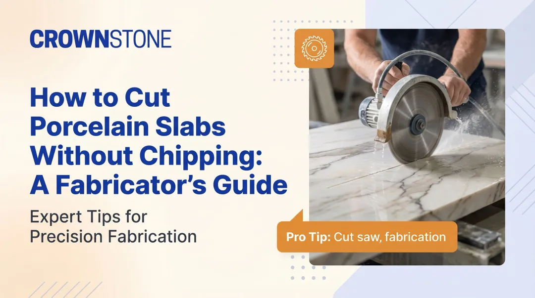 How to Cut Porcelain Slabs Without Chipping: A Fabricator's Guide