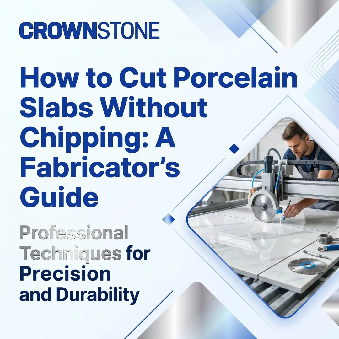 How to Cut Porcelain Slabs Without Chipping: A Fabricator's Guide