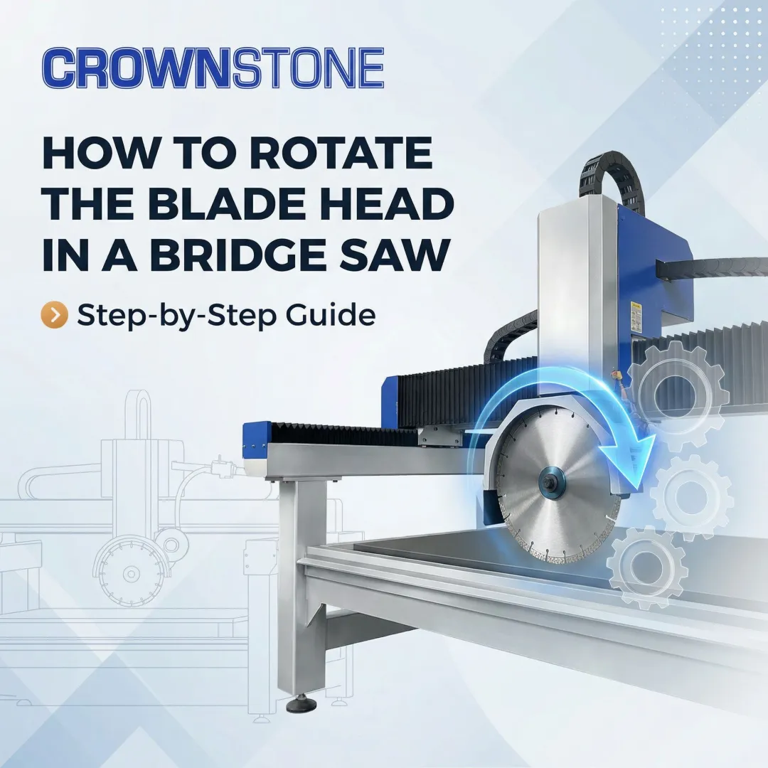 How to Rotate the Blade Head in a Bridge Saw: Step-by-Step Guide