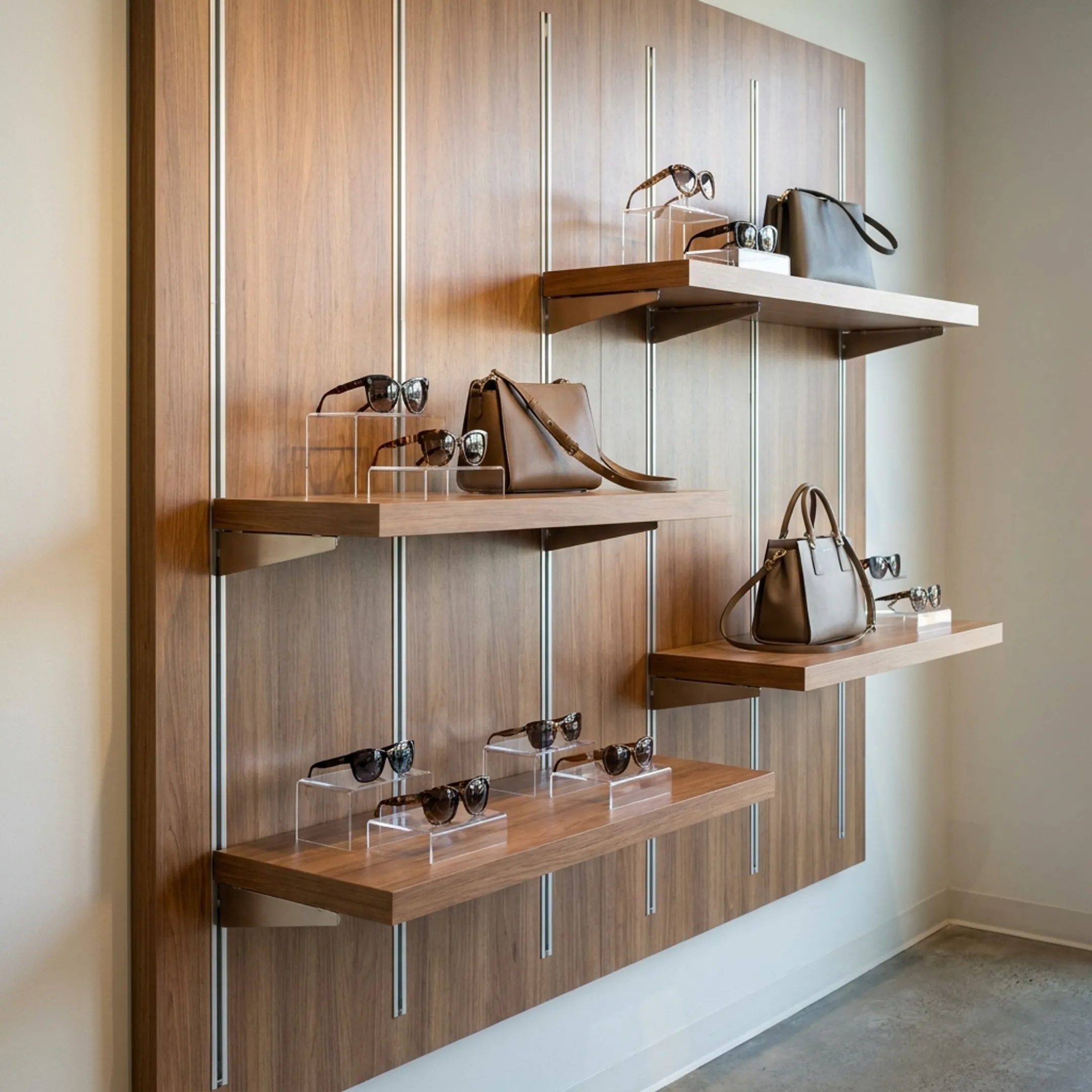 Handbag and Sunglasses Display