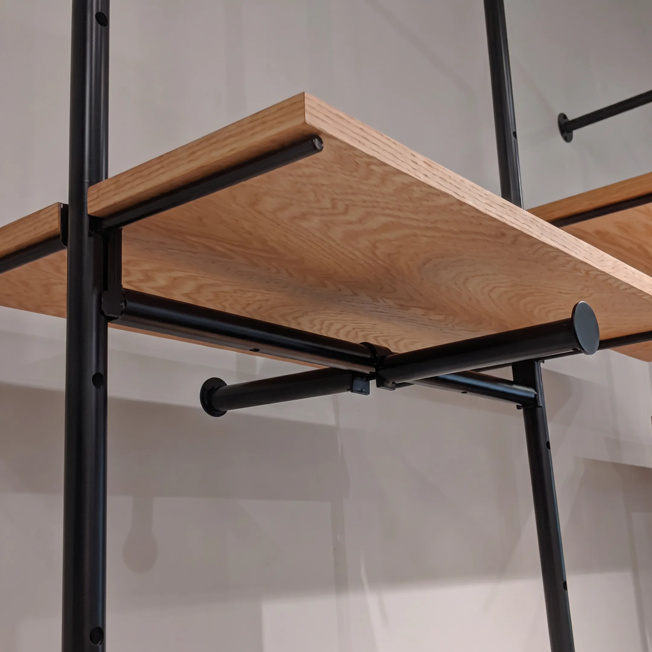 Precision crafted wood display casework and commercial millwork fittings