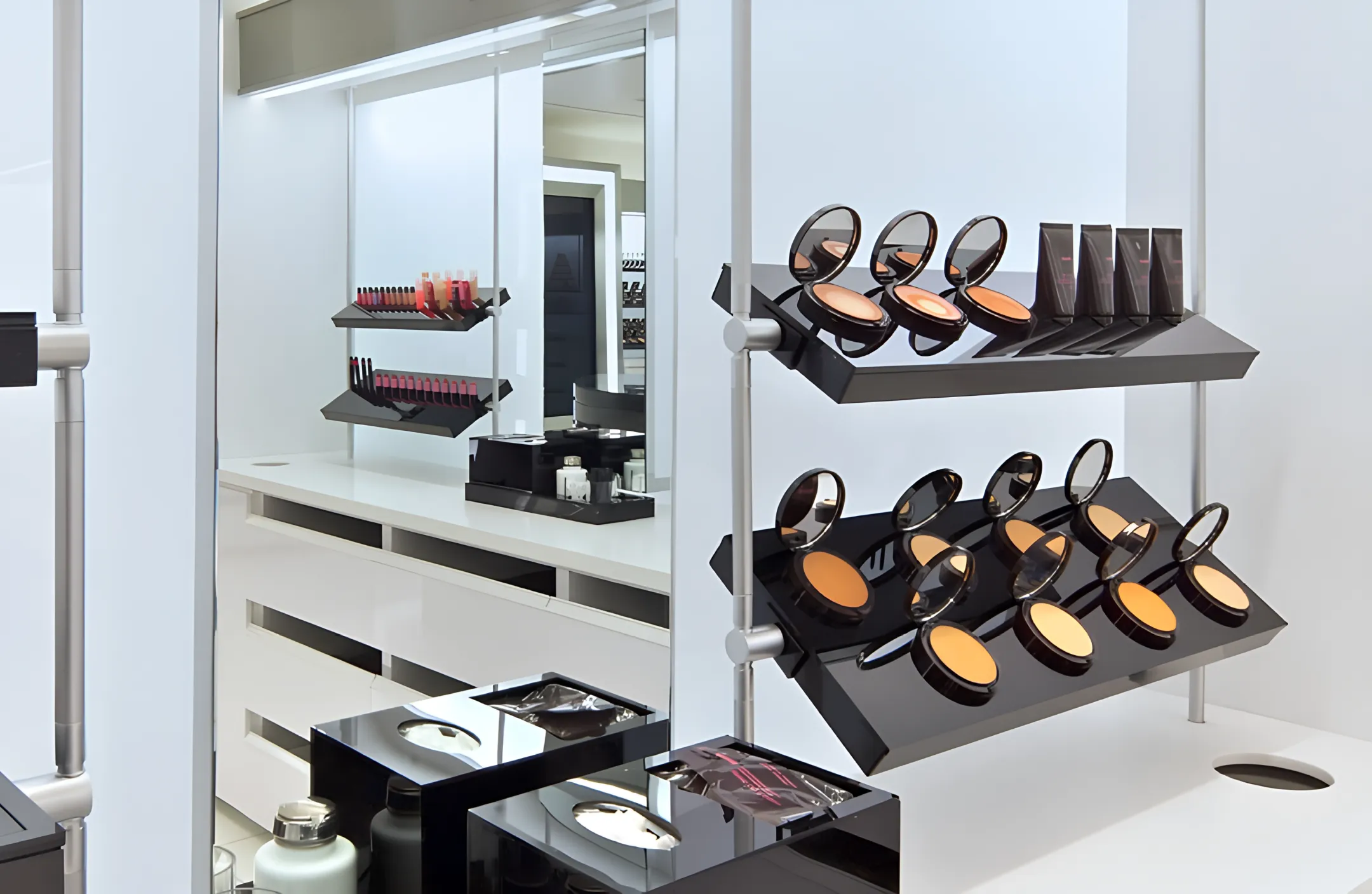 Cosmetics Display Shelves and Stands