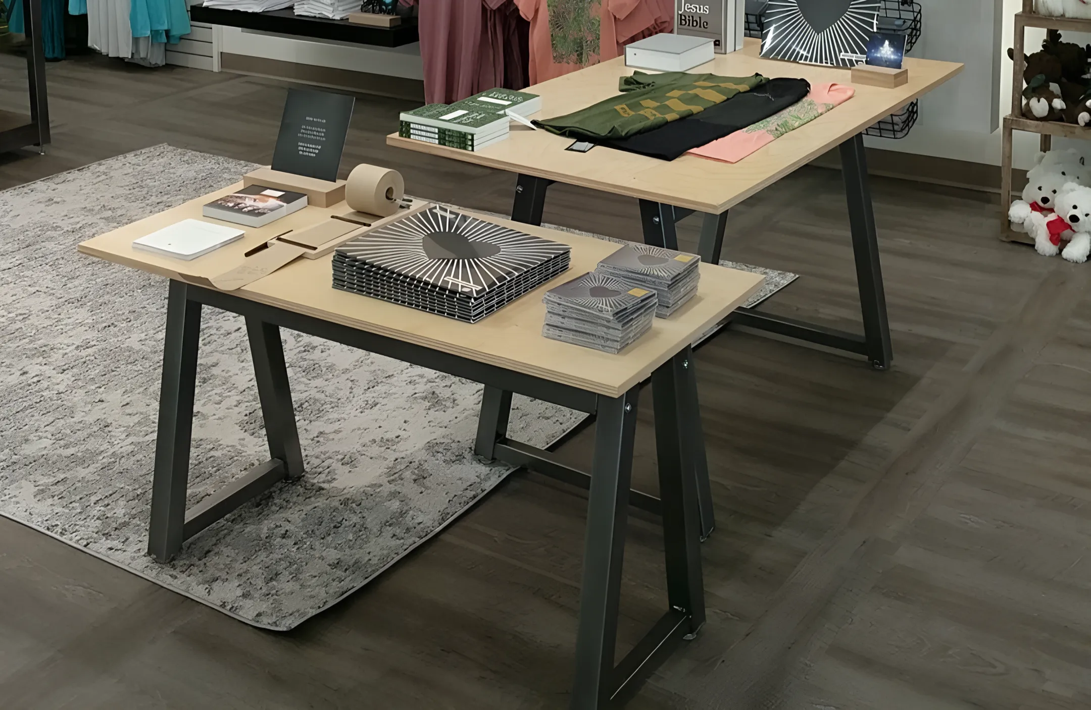 Retail Clothing Display Tables