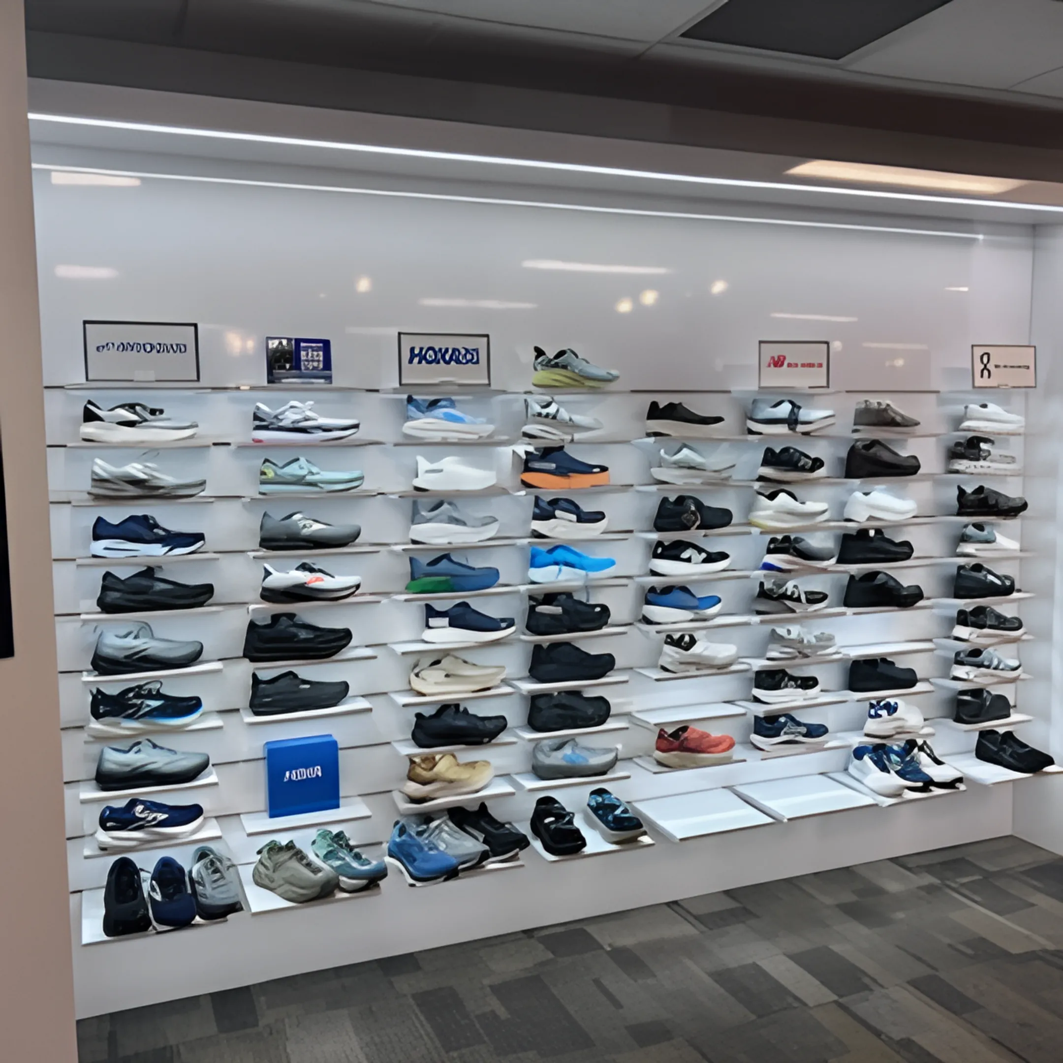 Wall-Mounted Shoe Displays