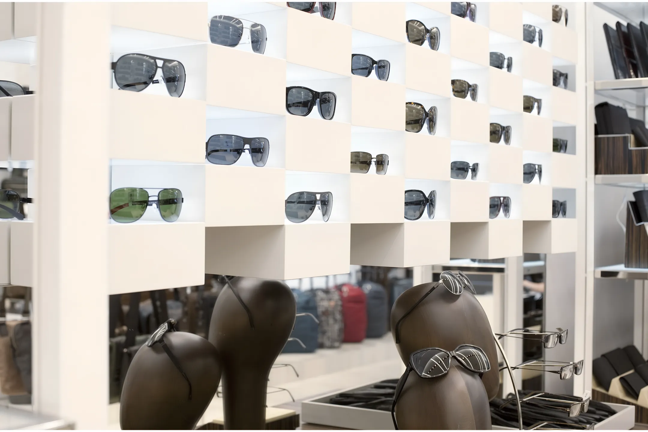 Eyeglass Display Cases and Racks