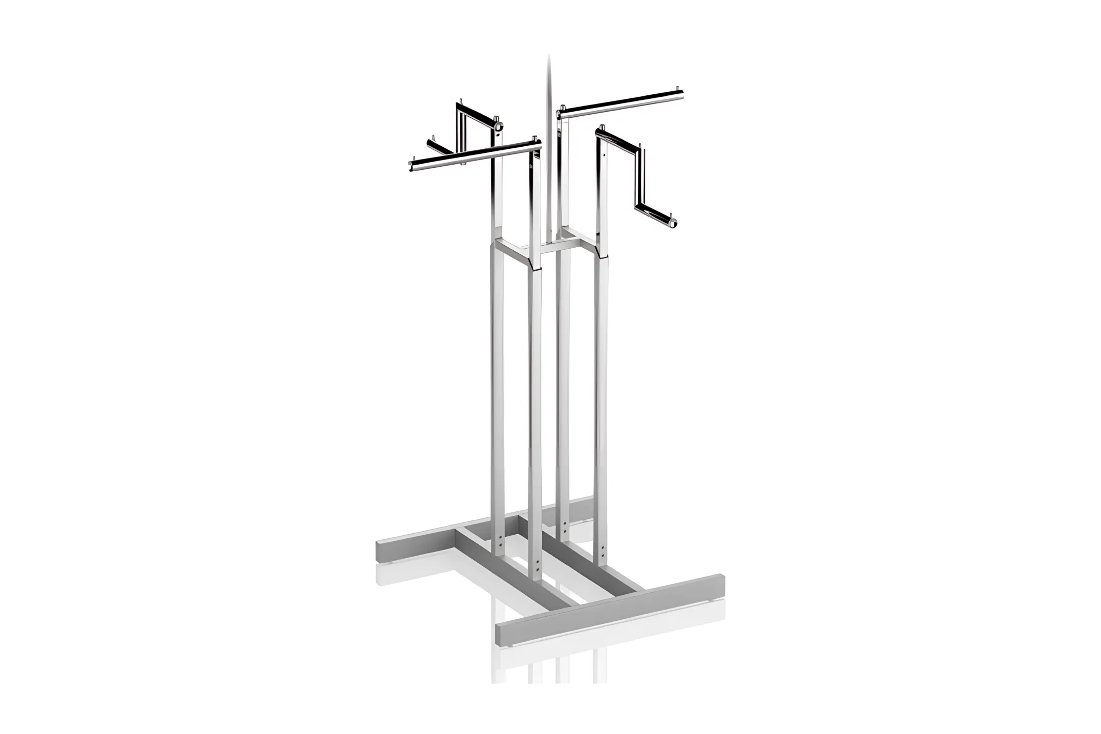 4-Way Retail Clothing Display Racks