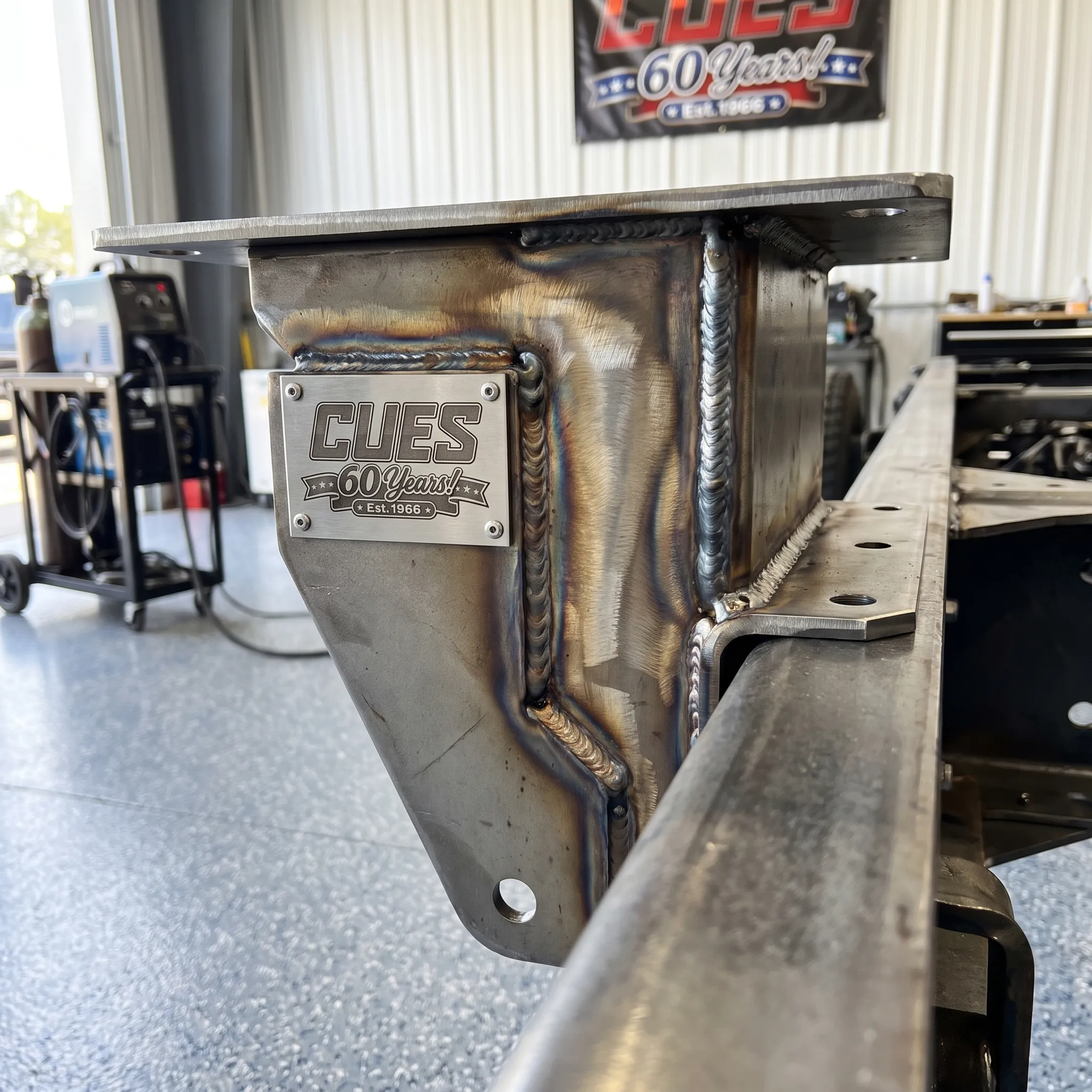Custom fabricated steel equipment component