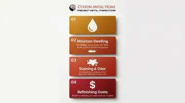Four critical wood kitchen cabinet vulnerabilities with statistics and damage risks