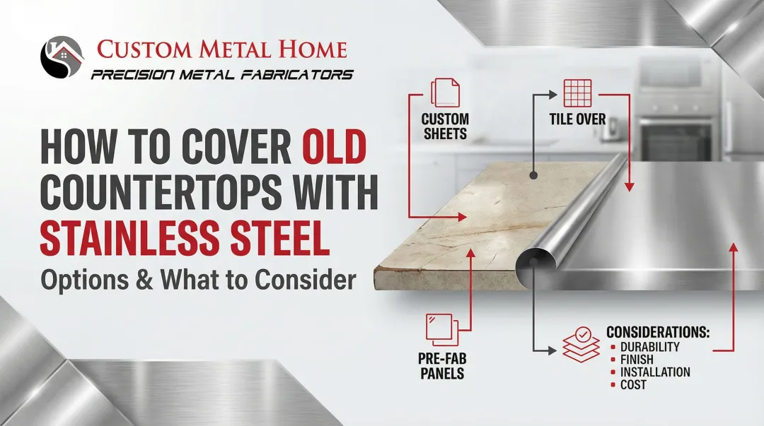 How to Cover Old Countertops with Stainless Steel: Options & What to Consider