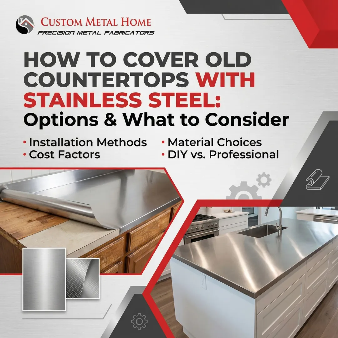 How to Cover Old Countertops with Stainless Steel: Options & What to Consider