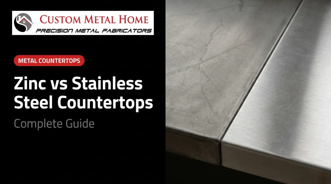 Zinc vs Stainless Steel Countertops: Complete Guide