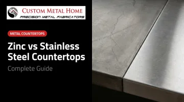 Zinc vs Stainless Steel Countertops: Complete Guide
