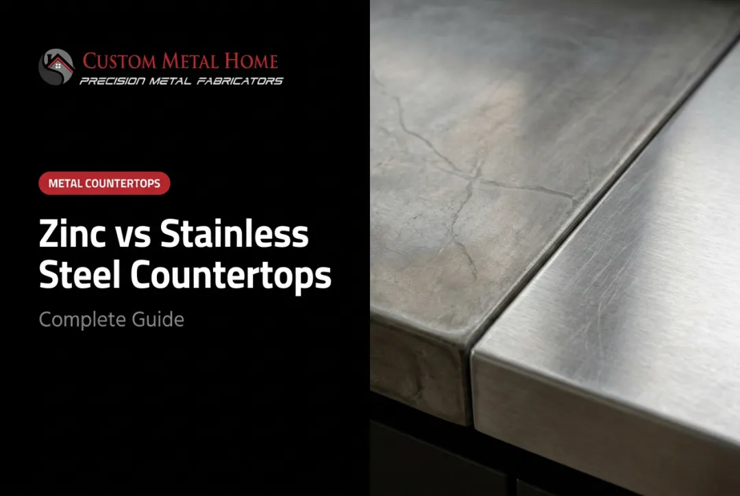 Zinc vs Stainless Steel Countertops: Complete Guide