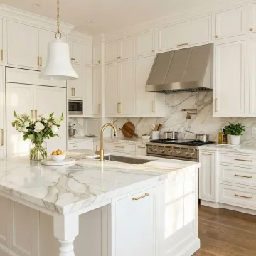 Custom kitchen cabinets crafted by professional cabinet manufacturers