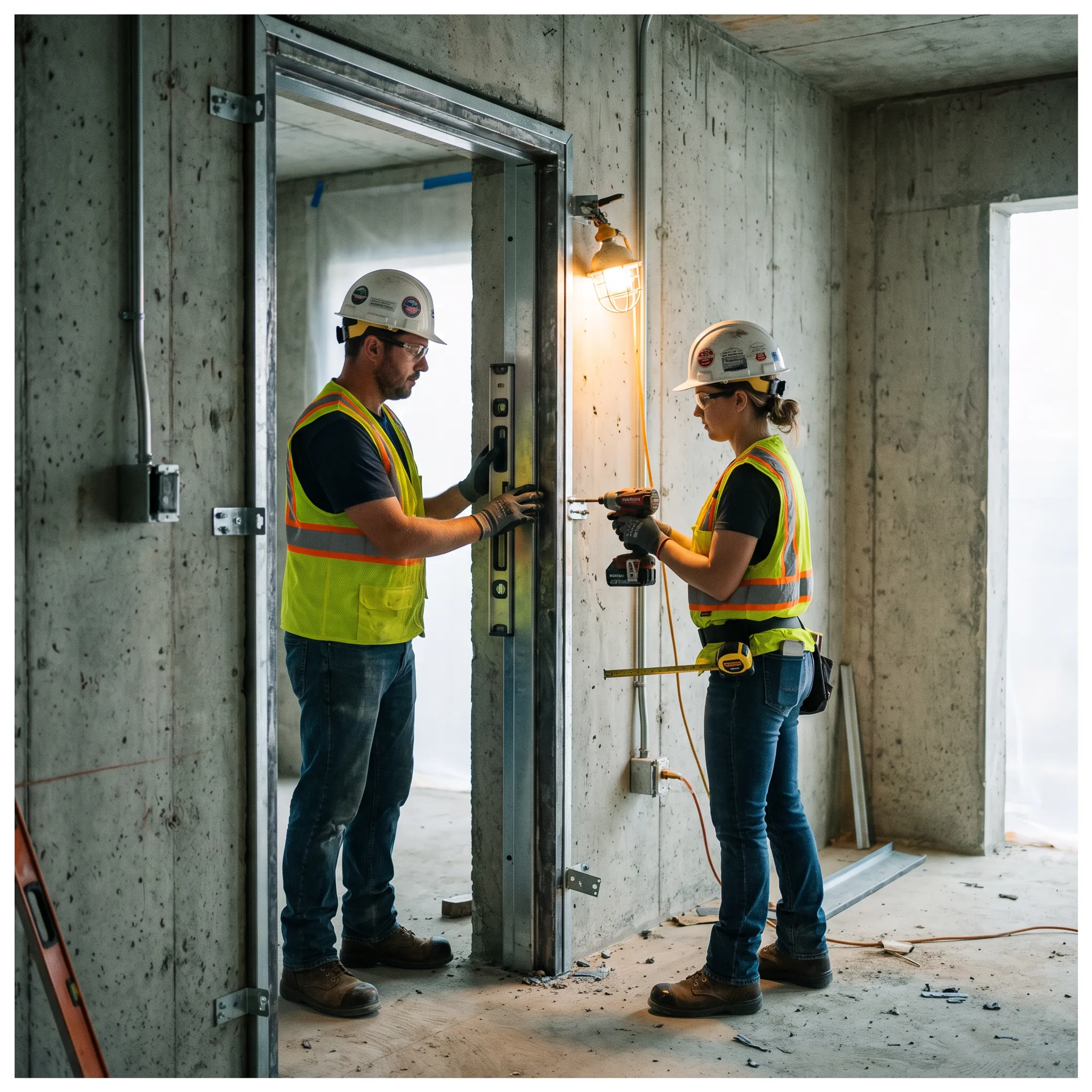 Radiation Shielding frame anchor application