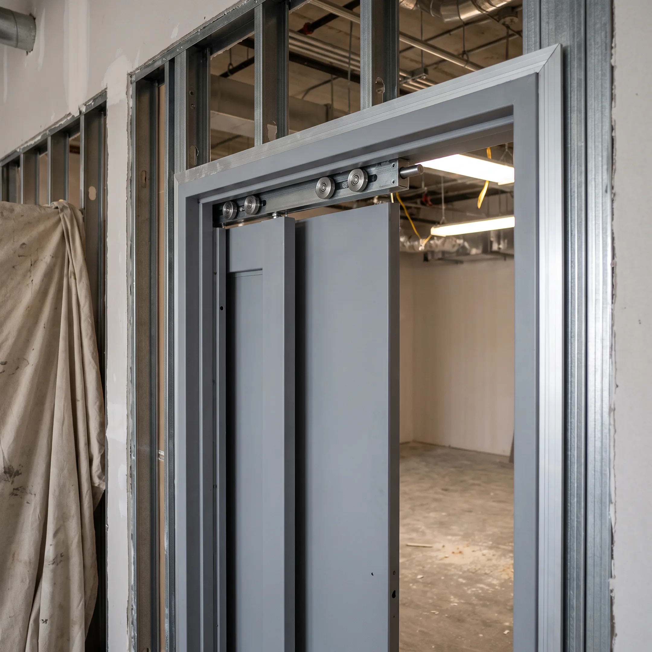 Residential pocket door installation