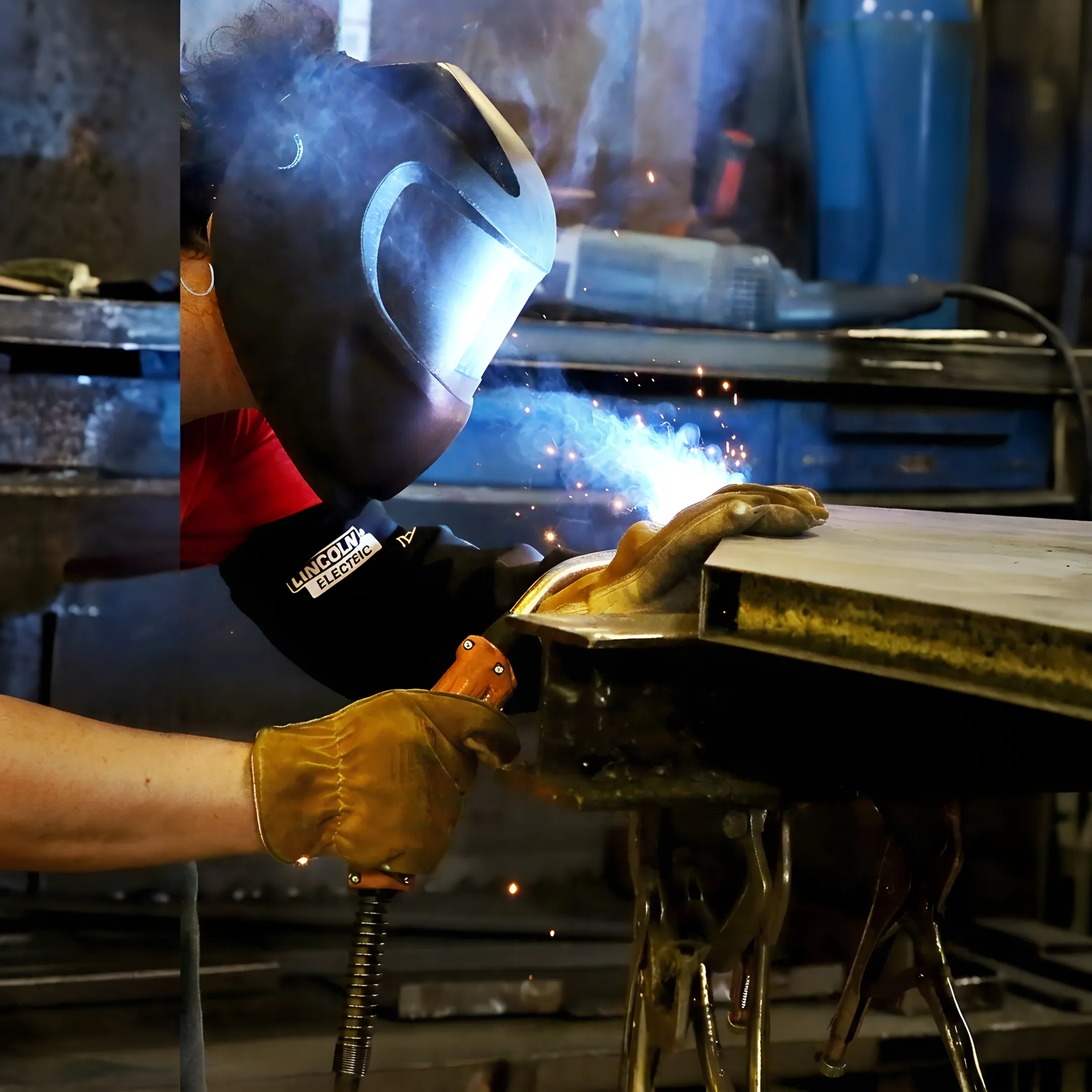 Commercial fire-rated hollow metal door assembly prepared for project delivery