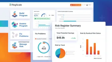 Cloud-native compliance dashboard displaying continuous monitoring and real-time control alerts