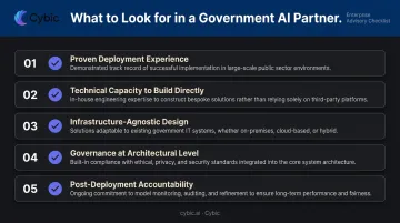 Five criteria checklist for selecting government AI consulting partner evaluation framework