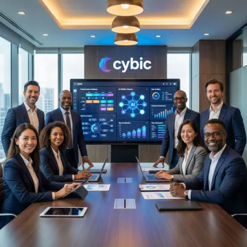 Enterprise digital transformation strategy consulting session with analysts reviewing AI roadmap