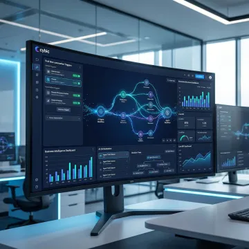 AI agent platform integrating enterprise data pipelines and workflow automation in a corporate environment