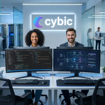 Cybic engineers deploying a custom generative AI system into enterprise infrastructure