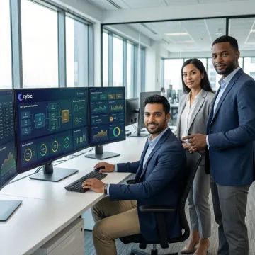 Cybic engineers deploying a data governance framework for a banking compliance project