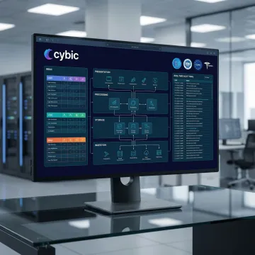 Data governance architecture diagram showing access controls, compliance layers, and audit trails