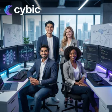 Engineers working on large language model deployment in an enterprise AI environment