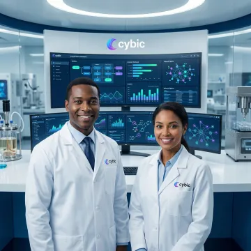 Intelligent automation dashboard used in a life sciences laboratory setting