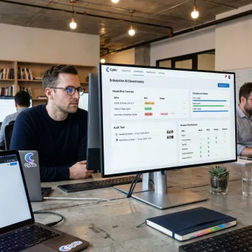 AI governance dashboard for enterprise model oversight