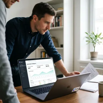 AI invoice processing dashboard for small business