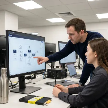 Generative AI development team building enterprise AI systems