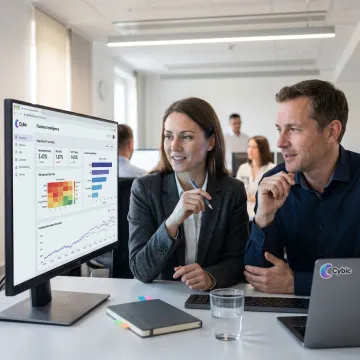 Banking analytics dashboard on secure workstation