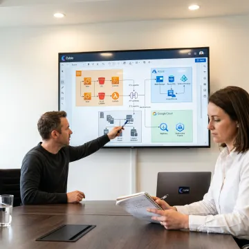 Hybrid cloud architecture consulting dashboard