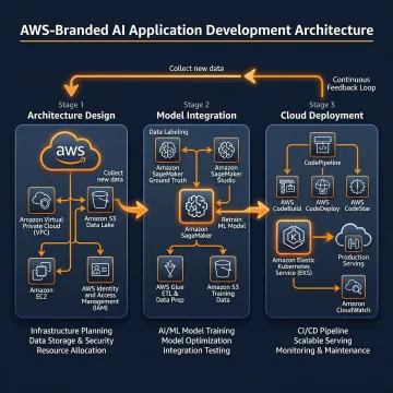 Step-by-step generative AI development workflow on AWS cloud platform