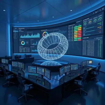 Enterprise data governance dashboard showing compliance controls and data pipeline visibility