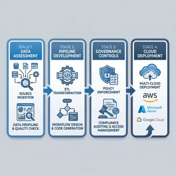 Data engineering workflow from assessment to deployment