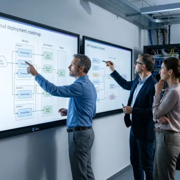 Enterprise software development process planning session
