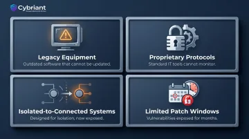 Four critical OT operational technology security challenges in manufacturing environments