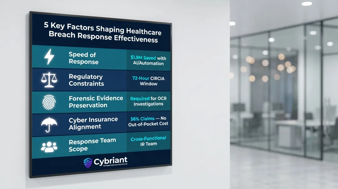 Five key factors determining effective healthcare data breach response outcomes