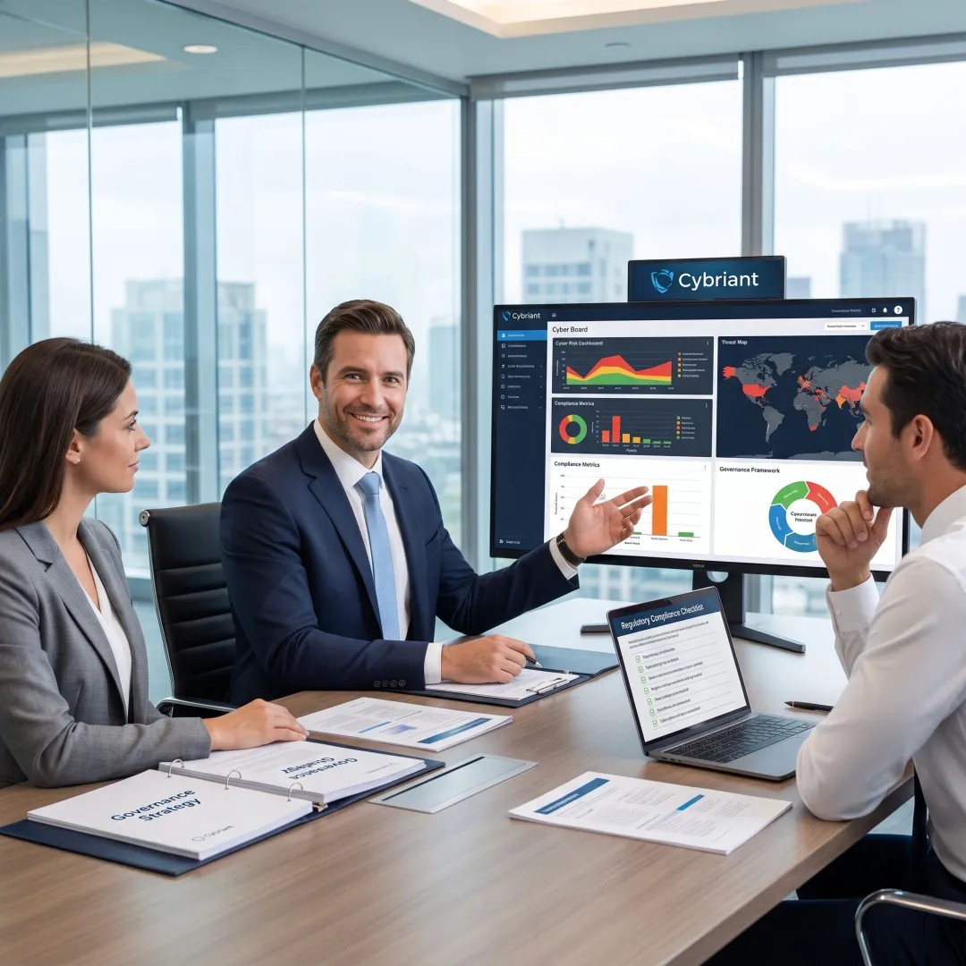 Virtual CISO leading a cybersecurity planning session
