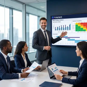 Consultant guiding a business through CMMC readiness