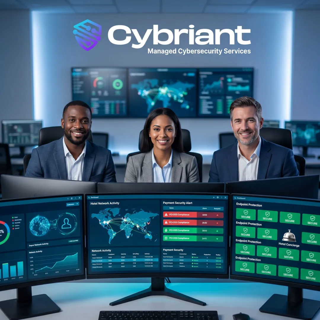 Managed cybersecurity for hospitality businesses
